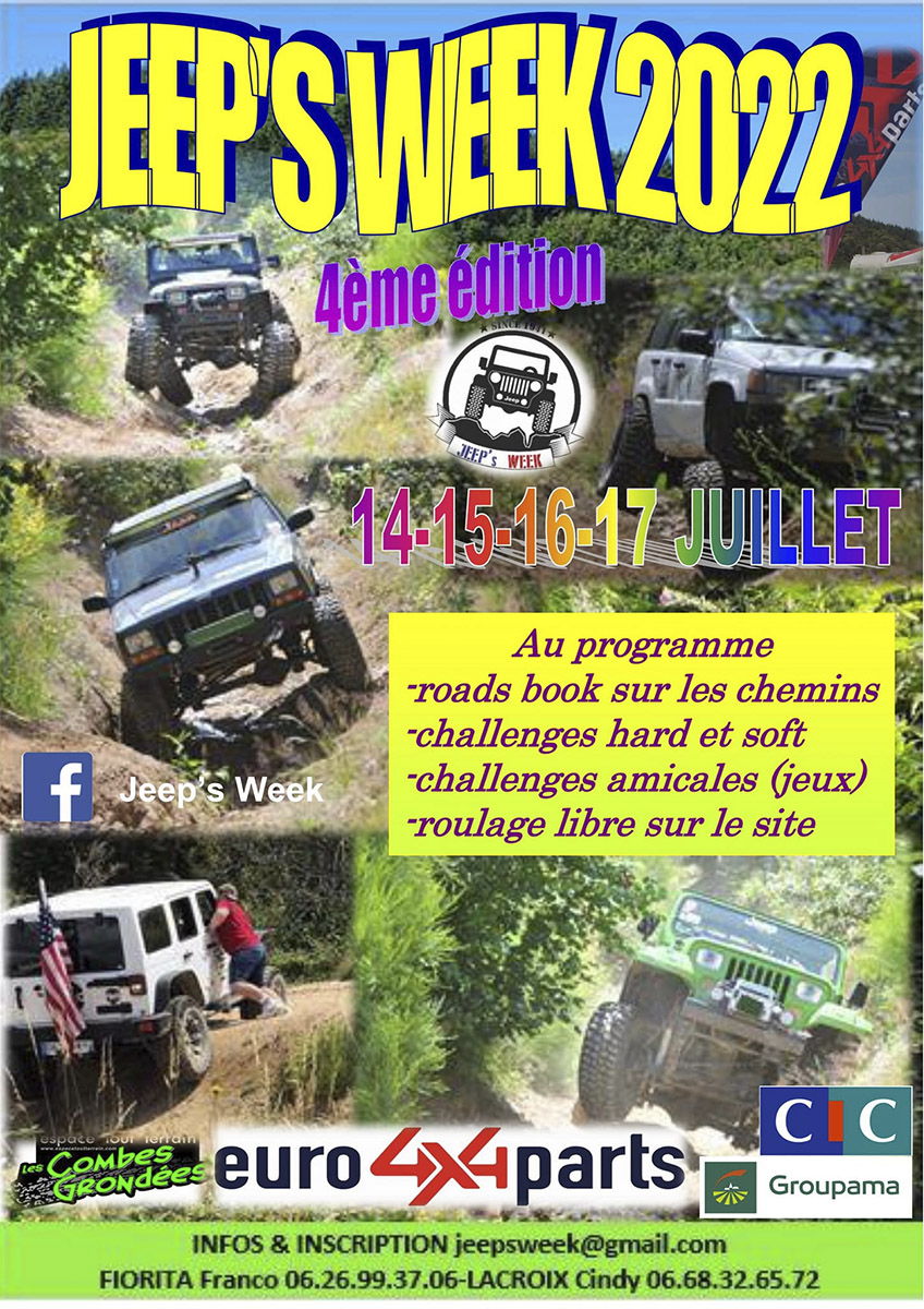 Affiche Jeep's week juillet 2022